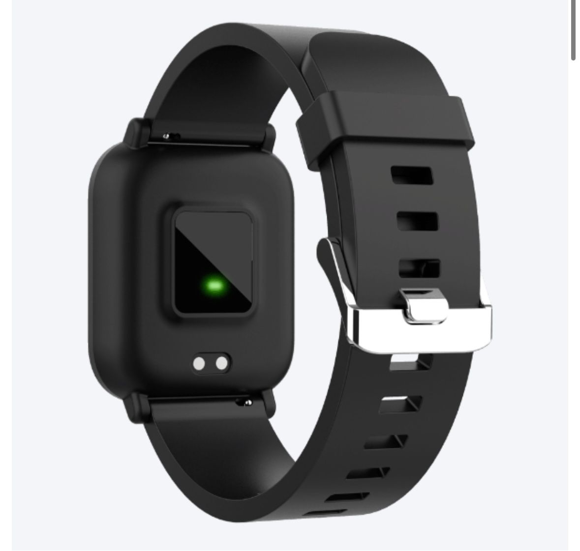 Smartwatch Crane cu Bluetooth, Monitorizare Ritm Cardiac, Pași, Somn, Notificări, Moduri Sport, Rezistent la Apă,Negru - imagine 2