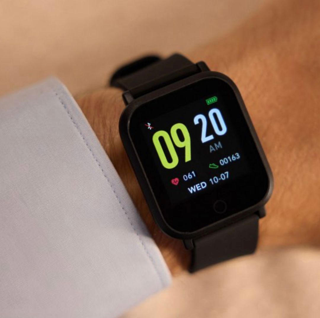 Smartwatch Crane cu Bluetooth, Monitorizare Ritm Cardiac, Pași, Somn, Notificări, Moduri Sport, Rezistent la Apă,Negru - imagine 3