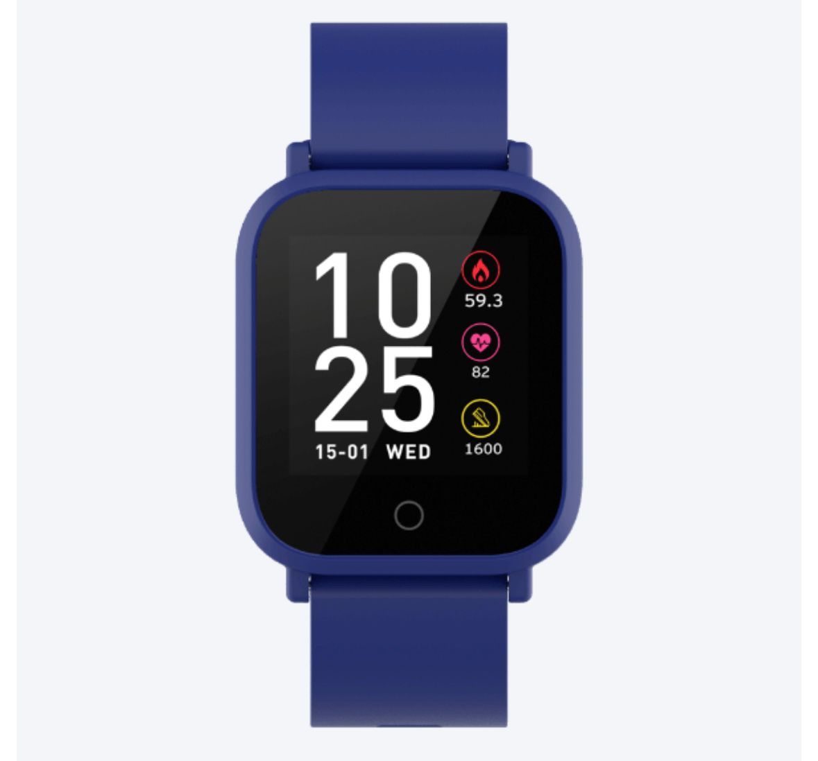 Smartwatch Crane Albastru cu Bluetooth, Monitorizare Ritm Cardiac, Somn, Pași, Notificări, 6 Moduri Sport, Rezistent la Apă - imagine 3