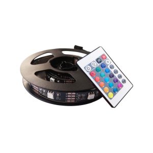 Set 2 Benzi LED RGB LightZone pentru Televizor, Alimentare USB, Telecomandă, 16 Culori, 2 x 50 cm