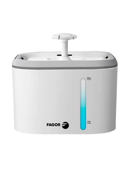 Fântână Automată pentru Animale Fagor Fontana Pet, 2,5 L, Flux Continuu de Apă, Indicator LED, Alimentare USB