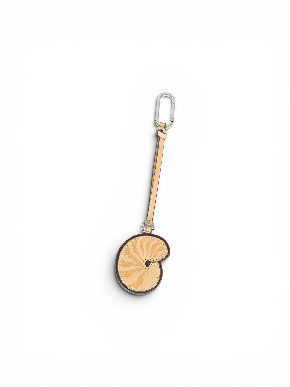 Breloc Tory Burch Snail Shell Key Fob din Piele Naturală, Accesoriu Premium pentru Chei și Geantă - imagine 2