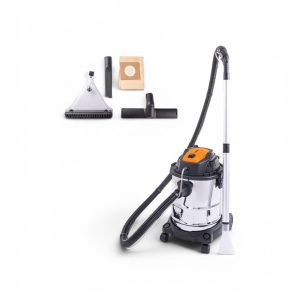Aspirator cu Spălare FERREX 5 în 1, 1.600 W, Recipient Inox 20 L, Pulverizare, Aspirare Umedă și Uscată