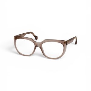 Ramă pentru ochelari Suzy Glam Checks in Copper – Damă, Cupru Maroniu Translucid, Material Plastic, Design Modern