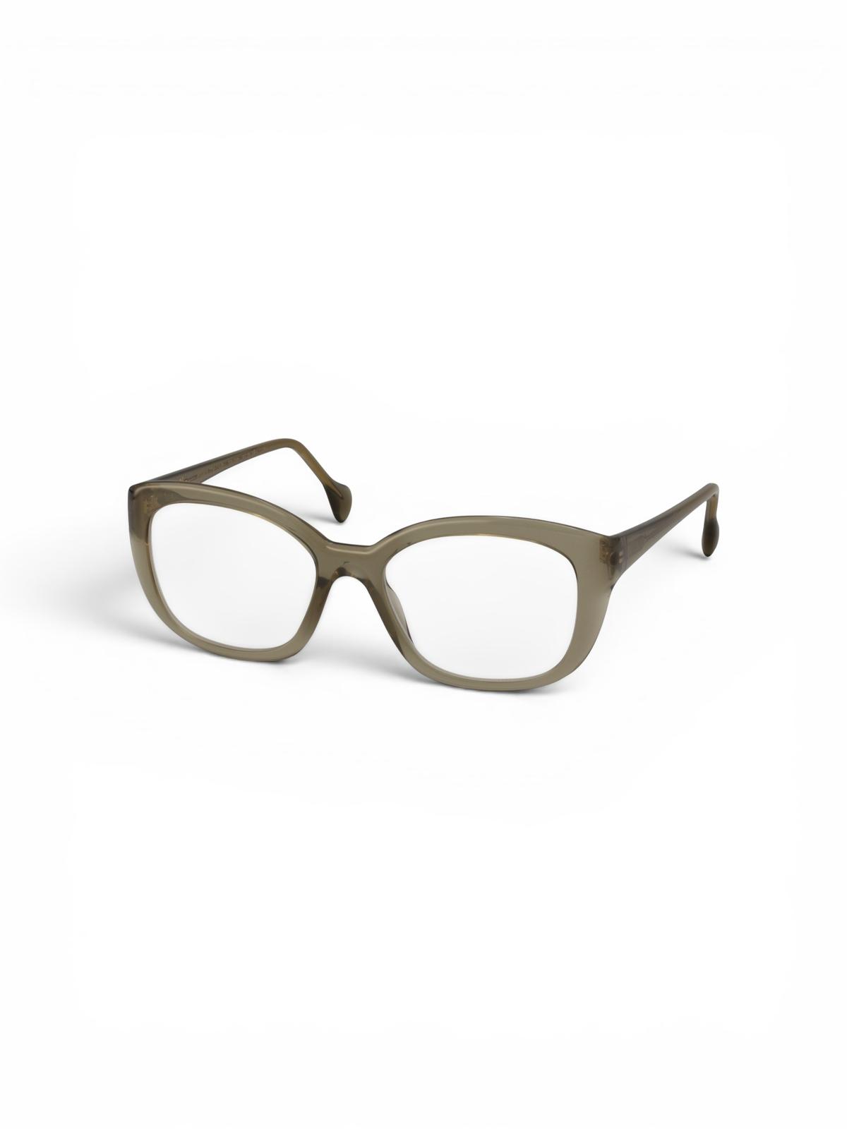 Ramă pentru ochelari Suzy Glam Enters the Club Taupe – Damă, Gri Taupe Translucid, Material Plastic, Design Elegant