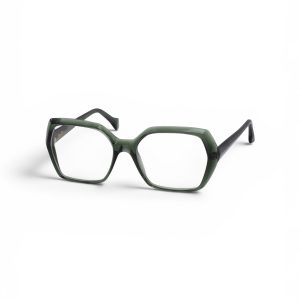 Ramă pentru ochelari Suzy Glam Drives 304 Cabrio Bottle – Damă, Verde Închis Translucid, Material Plastic, Design Geometric