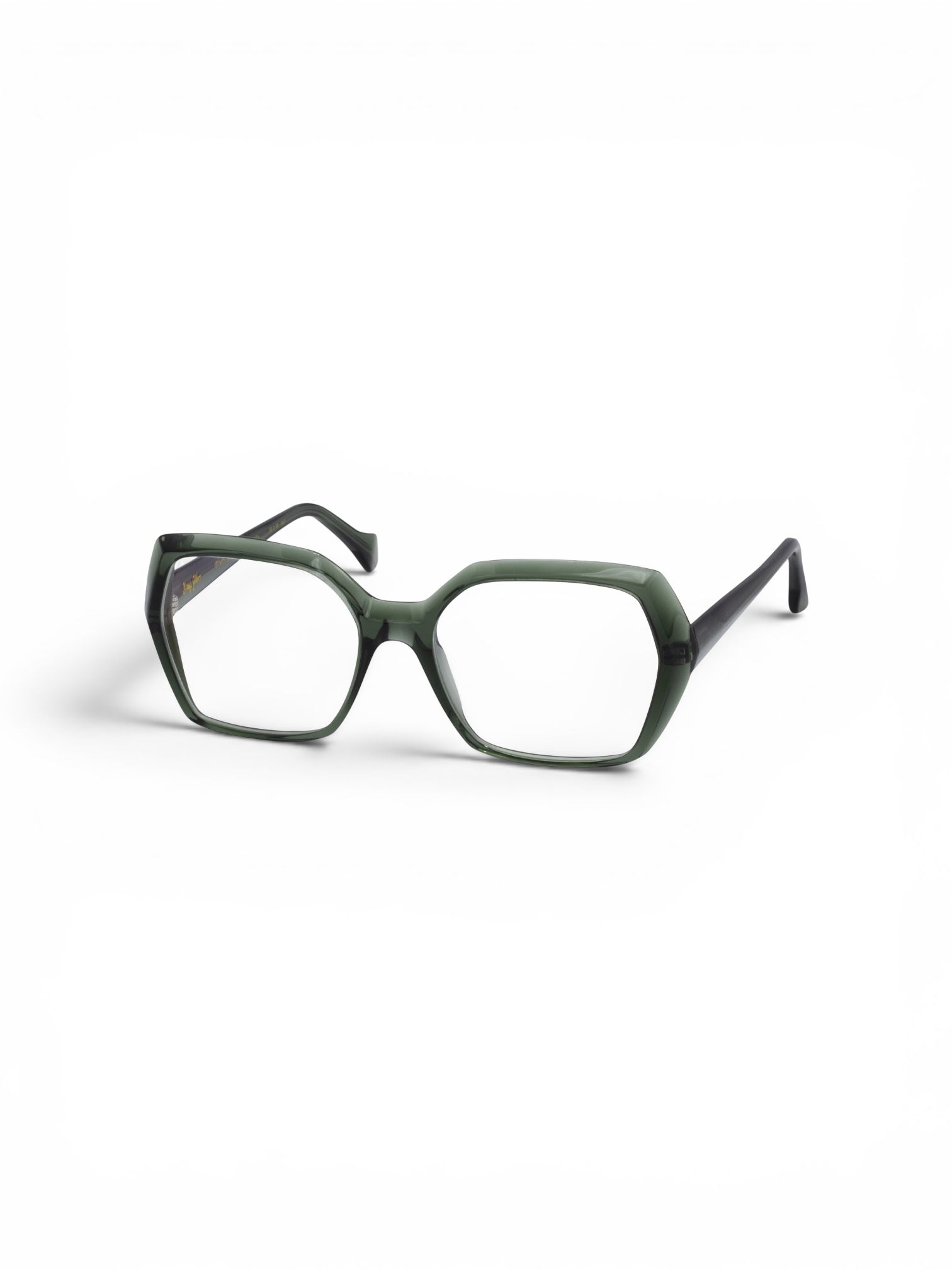 Ramă pentru ochelari Suzy Glam Drives 304 Cabrio Bottle – Damă, Verde Închis Translucid, Material Plastic, Design Geometric