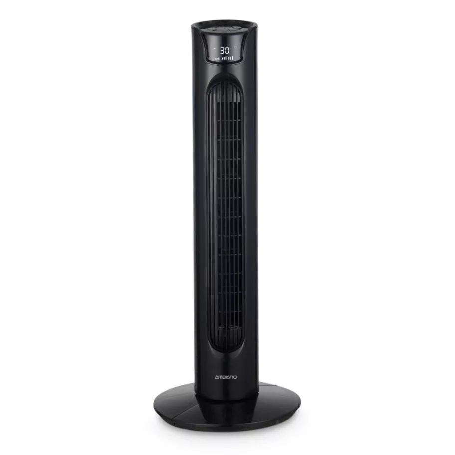 Ventilator tip coloană Ambiano – 40 W, 3 Trepte de Viteză, Oscilație, Telecomandă Inclusă