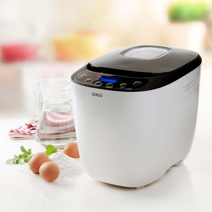 Mașină de făcut pâine Quigg BM4-SD, 550 W, capacitate 1000 g, 12 programe, temporizator 13 ore, potrivită pentru pâine fără gluten - imagine 2