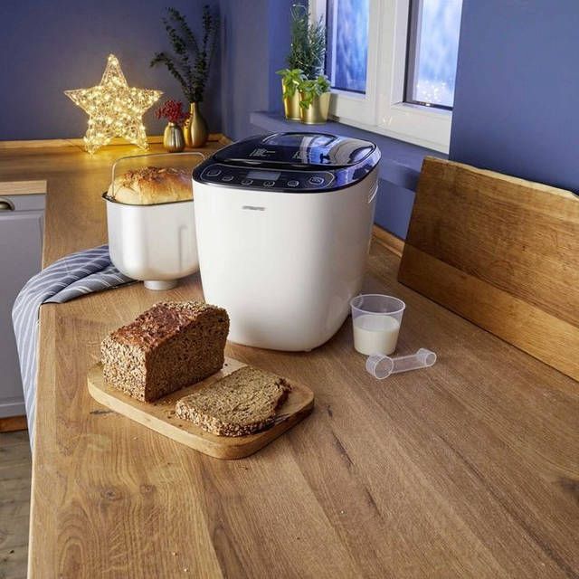 Mașină de făcut pâine Quigg BM4-SD, 550 W, capacitate 1000 g, 12 programe, temporizator 13 ore, potrivită pentru pâine fără gluten - imagine 3