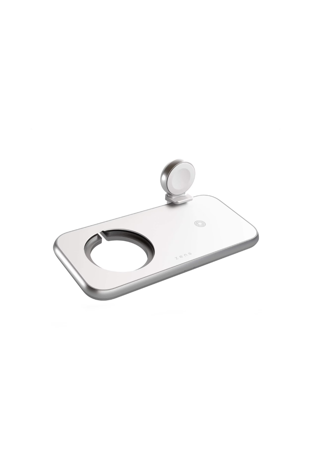 Stație de Încărcare Wireless Magnetică Zens Aluminium 4 în 1 cu Încărcător pentru Ceas Inteligent Inclus și Port USB-A - imagine 2