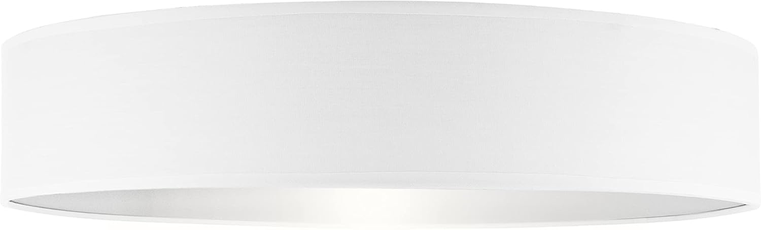 Plafonieră Smartwares IDE-60043, Diametru 50 cm, 4 x E27, Alb, Design Modern din Material Textil - imagine 2