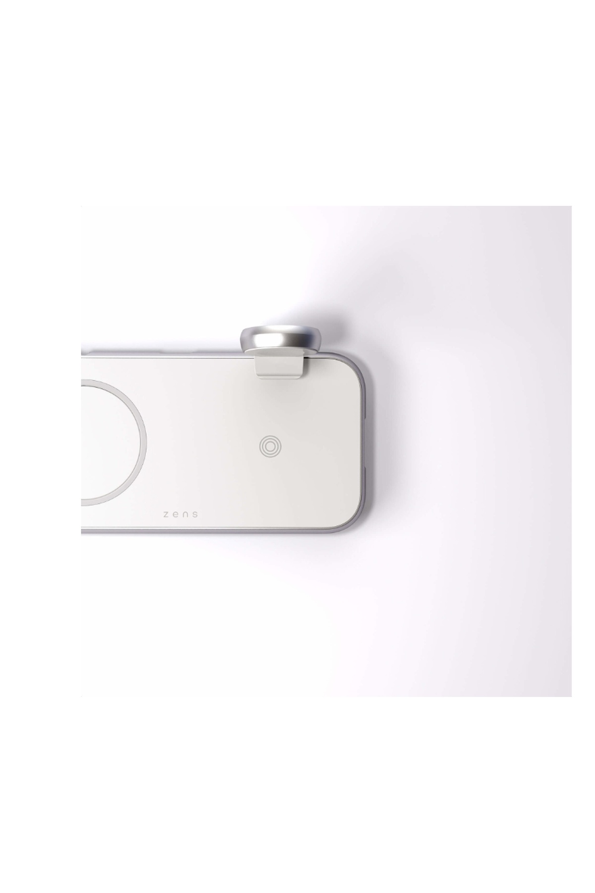 Stație de Încărcare Wireless Magnetică Zens Aluminium 4 în 1 cu Încărcător pentru Ceas Inteligent Inclus și Port USB-A - imagine 3