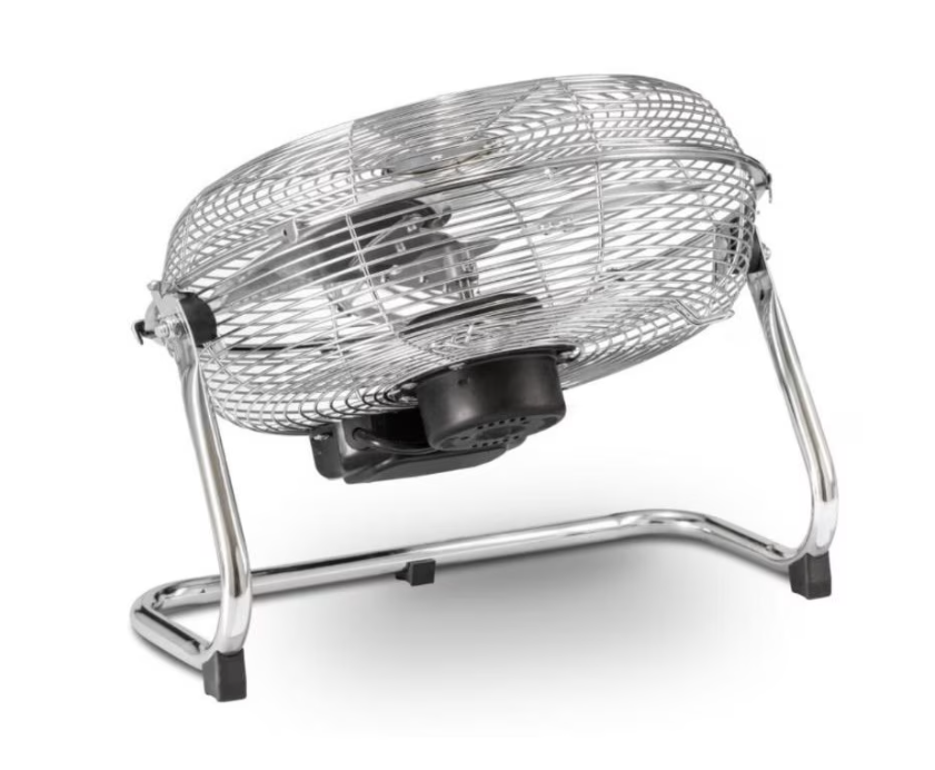 Ventilator de Podea Ambiano, 60 W, 3 Trepte de Viteză, Oscilație Stânga-Dreapta, Pale din Aluminiu - imagine 4