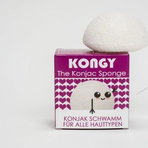 Burete Natural Konjac KONGY Clasic – Curățare Delicată pentru Toate Tipurile de Ten