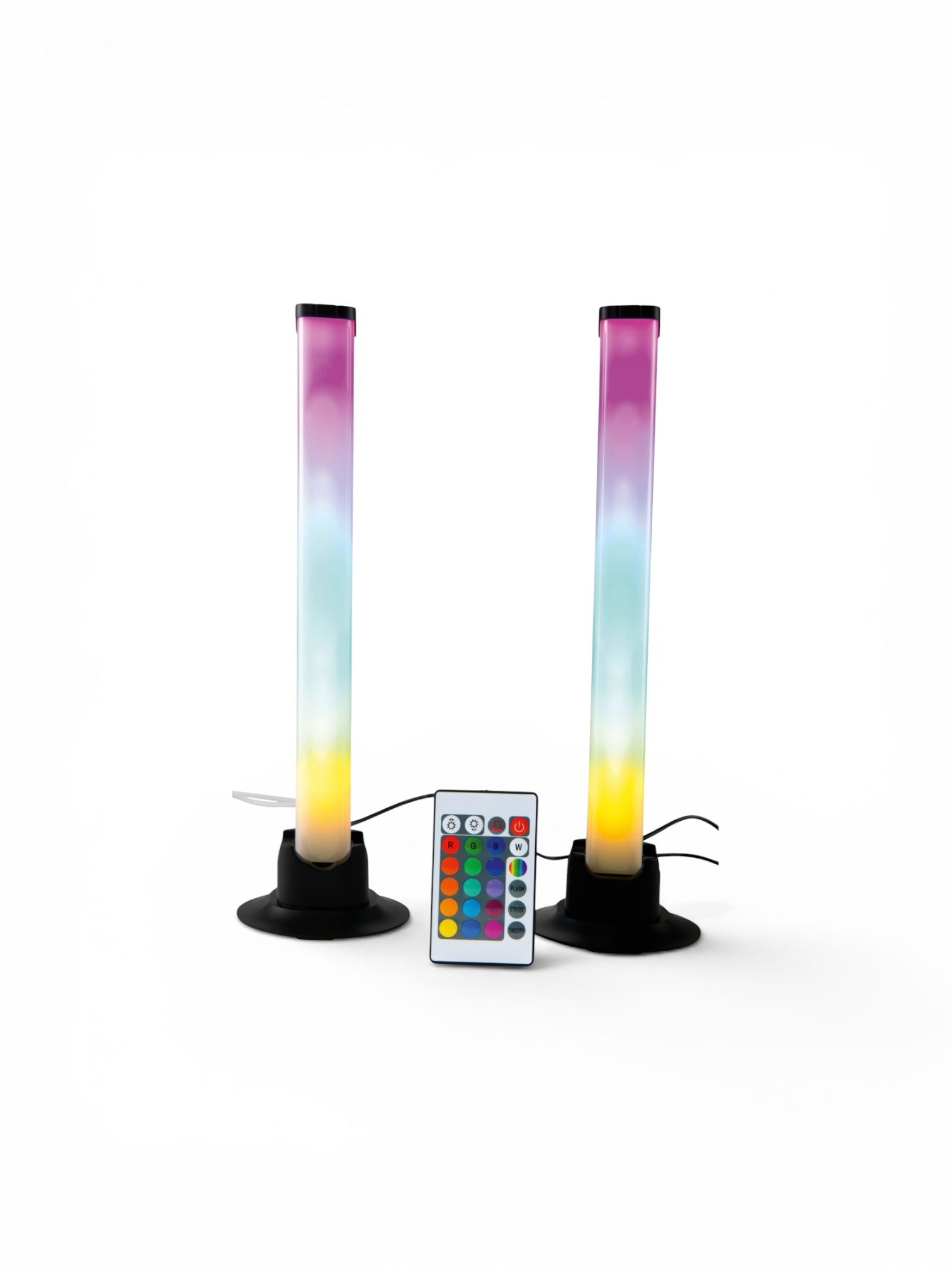 Set 2 Bare LED RGB Casalux pentru TV și Gaming, Telecomandă IR, 16 Culori, 4 Moduri, Alimentare USB, Dimerizabile, Negru