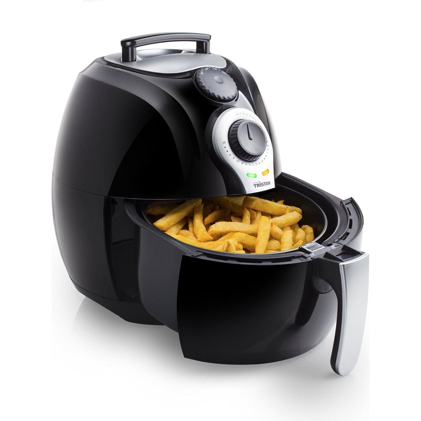 Friteuză cu Aer Cald TRISTAR Crispy Fryer XL FR-6990, 3,2 L, 1500 W, Fără Ulei, Negru - imagine 3
