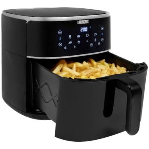 Friteuză cu Aer Cald Digitală PRINCESS Airfryer 8L, 1800W, Touch Screen, 8 Programe, Negru