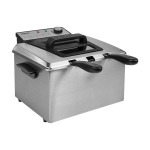 Friteuză Electrică PRINCESS Deep Fryer 5L, 3270W, 3 Coșuri, Zonă Rece, Carcasă Inox, Termostat Reglabil