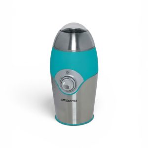 Râșniță Electrică pentru Cafea Ambiano 150 W, Capacitate 40 g, Lame din Oțel Inoxidabil, Funcționare prin Apăsare,Turcoaz