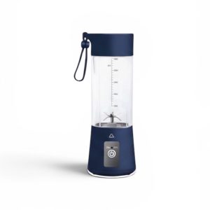 Blender Portabil Ambiano, Recipient 330 ml, Acumulator Reîncărcabil, Lame din Oțel Inoxidabil, Cablu USB Inclus, Albastru