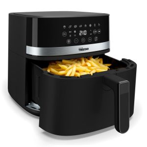 Friteuză cu aer cald Tristar FR-9418, 8 L, 2000 W, Panou digital, 8 programe, Strat antiaderent, Negru
