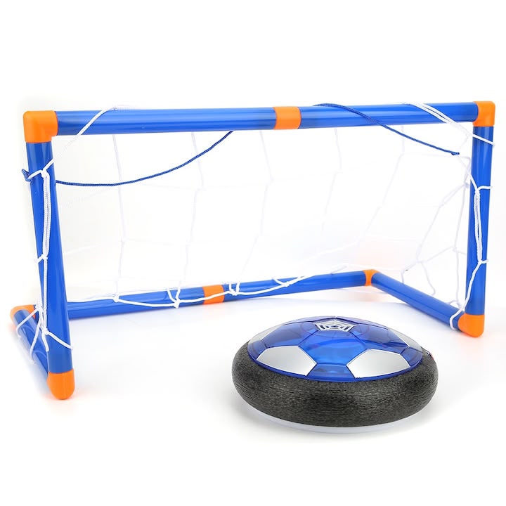 Set Fotbal cu Minge Plutitoare Crane, Minge cu LED Reîncărcabilă, 2 Porți, Minge Mini și Pompă, Pentru Interior - imagine 4