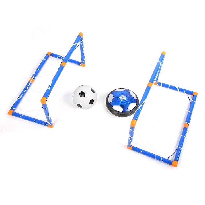 Set Fotbal cu Minge Plutitoare Crane, Minge cu LED Reîncărcabilă, 2 Porți, Minge Mini și Pompă, Pentru Interior - imagine 3