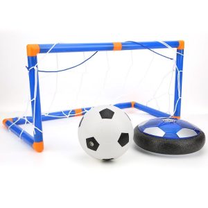 Set Fotbal cu Minge Plutitoare Crane, Minge cu LED Reîncărcabilă, 2 Porți, Minge Mini și Pompă, Pentru Interior