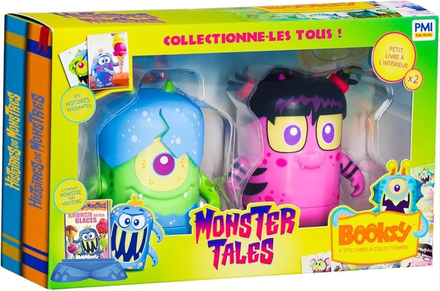 set 2 figurine monstri Booksy cu carti de colectie voreea