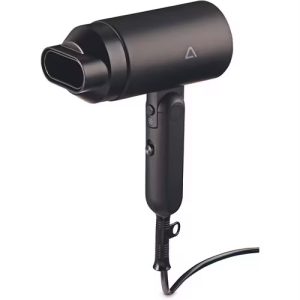 Uscător de Păr Pliabil AMBIANO 1800 W, Tehnologie Ionică, Aer Rece, Husă de Călătorie,Negru