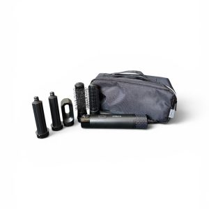 Aparat de coafat părul 5 în 1 Ambiano – 1000 W, 3 trepte de temperatură, 5 accesorii, cablu rotativ 360°,Negru