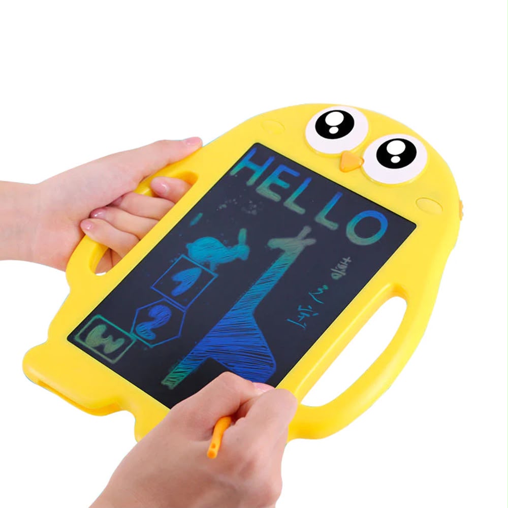 Tabletă LCD pentru desen Toy Lino – 2 în 1, tablă de desen și tablă pentru marker, 8,5", Model Pui - imagine 2