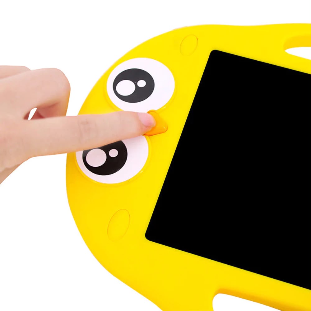Tabletă LCD pentru desen Toy Lino – 2 în 1, tablă de desen și tablă pentru marker, 8,5", Model Pui - imagine 3
