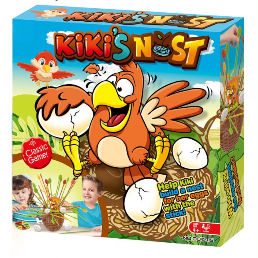 Joc de societate Kiki's Nest – Joc de îndemânare și echilibru pentru copii, 2–5 jucători, 4+ ani