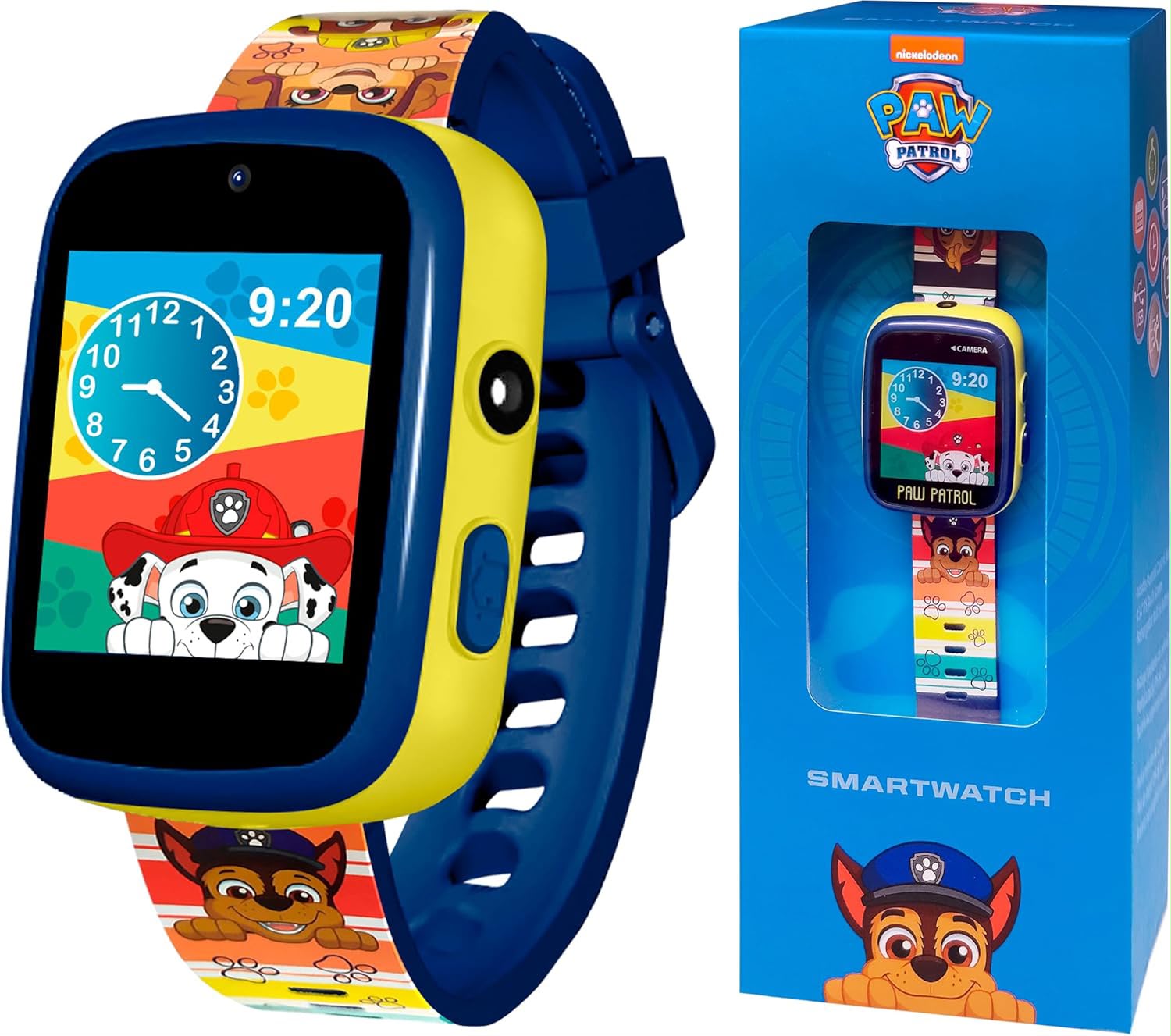 Ceas inteligent pentru copii Paw Patrol, Ecran tactil IPS 1,54", Cameră foto, Jocuri, Pedometru, Reîncărcabil - imagine 5