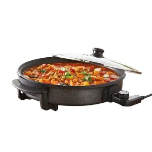 tigaie electrica Ambiano 1500 W 40 cm capac sticla voreea