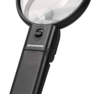 Lupă cu iluminare LED Maginon HL-90 MR-LED, mărire 2x și 4,5x, lentilă 90 mm, suport pliabil