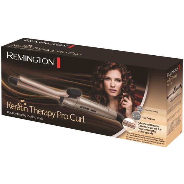 Ondulator pentru Păr Remington Keratin Therapy Pro Curl CI8315 – 19–28 mm, 210°C, Înveliș cu Keratină