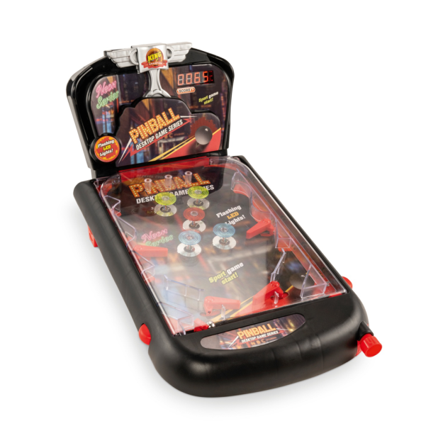 Joc de Pinball de Masă Crane cu Afișaj Digital, Efecte Luminoase și Sonore, Pentru 1–2 Jucători, 5+ Ani