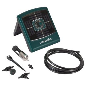 Gardenline Sistem de Irigare Solar pentru până la 20 Plante, Programabil, Exterior, IPX4, Alimentare Solară