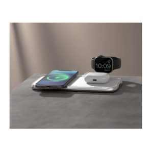 Stație de Încărcare Wireless Magnetică Zens Aluminium 4 în 1 cu Încărcător pentru Ceas Inteligent Inclus și Port USB-A