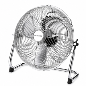 Ventilator de Podea Ambiano, 60 W, 3 Trepte de Viteză, Oscilație Stânga-Dreapta, Pale din Aluminiu