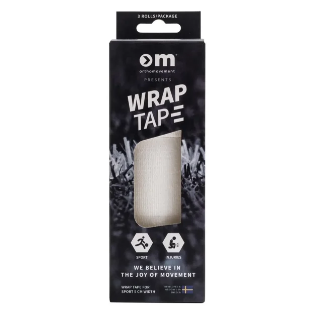 Bandaj elastic autoadeziv pentru sport Ortho Movement set 3 role alb Voreea
