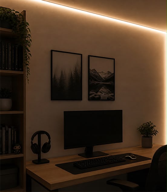 Bandă LED Inteligentă Casalux – 5 m, RGB + Alb Cald 3000 K, 800 lm, Telecomandă și Control prin Aplicație - imagine 2