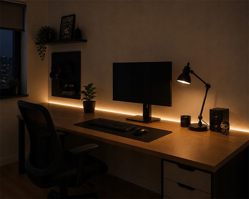Bandă LED Inteligentă Casalux – 5 m, RGB + Alb Cald 3000 K, 800 lm, Telecomandă și Control prin Aplicație - imagine 4