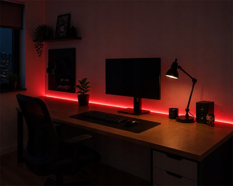 Bandă LED Inteligentă Casalux – 5 m, RGB + Alb Cald 3000 K, 800 lm, Telecomandă și Control prin Aplicație - imagine 5