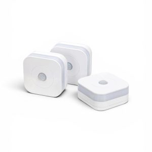 Set 3 Lămpi LED CASALUX cu Senzor de Mișcare – Lumină Alb Cald, IP44, Interior și Exterior, Alimentare cu Baterii