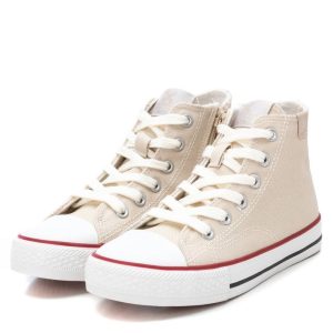 Tenisi inalti pentru copii Xti Kids din material textil cu sireturi si talpa din cauciuc