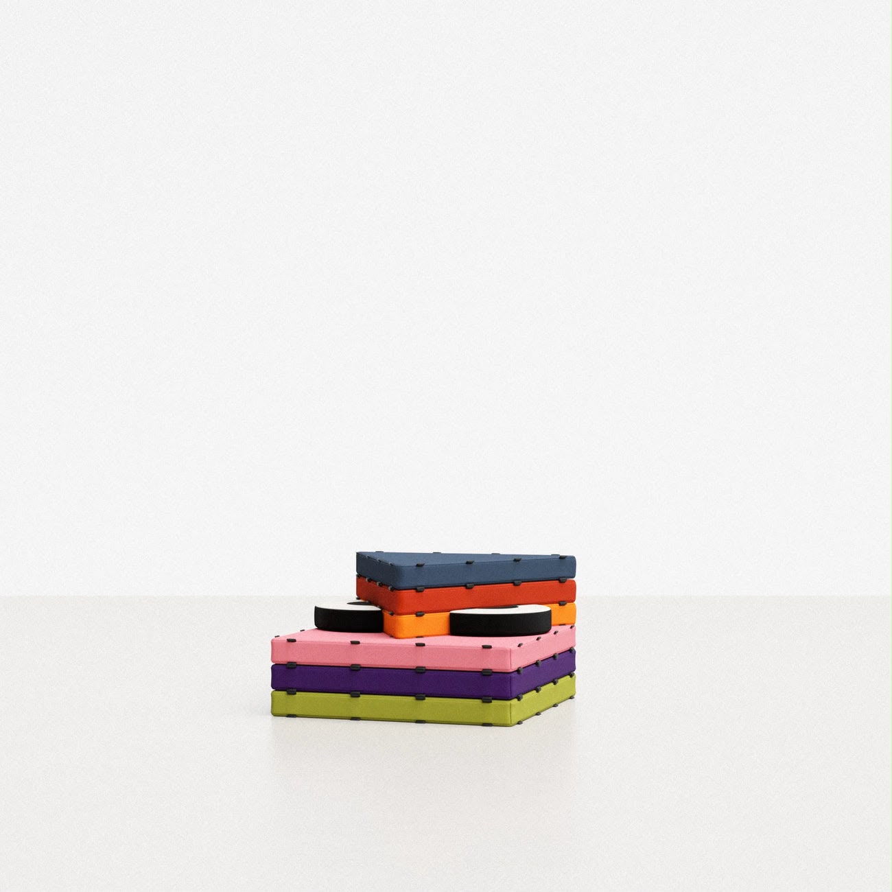 Set de Joacă Magnetic TUKLUK Rainbow PRO – 8 Piese Modulabile, Spumă Moale, Multicolor - imagine 2